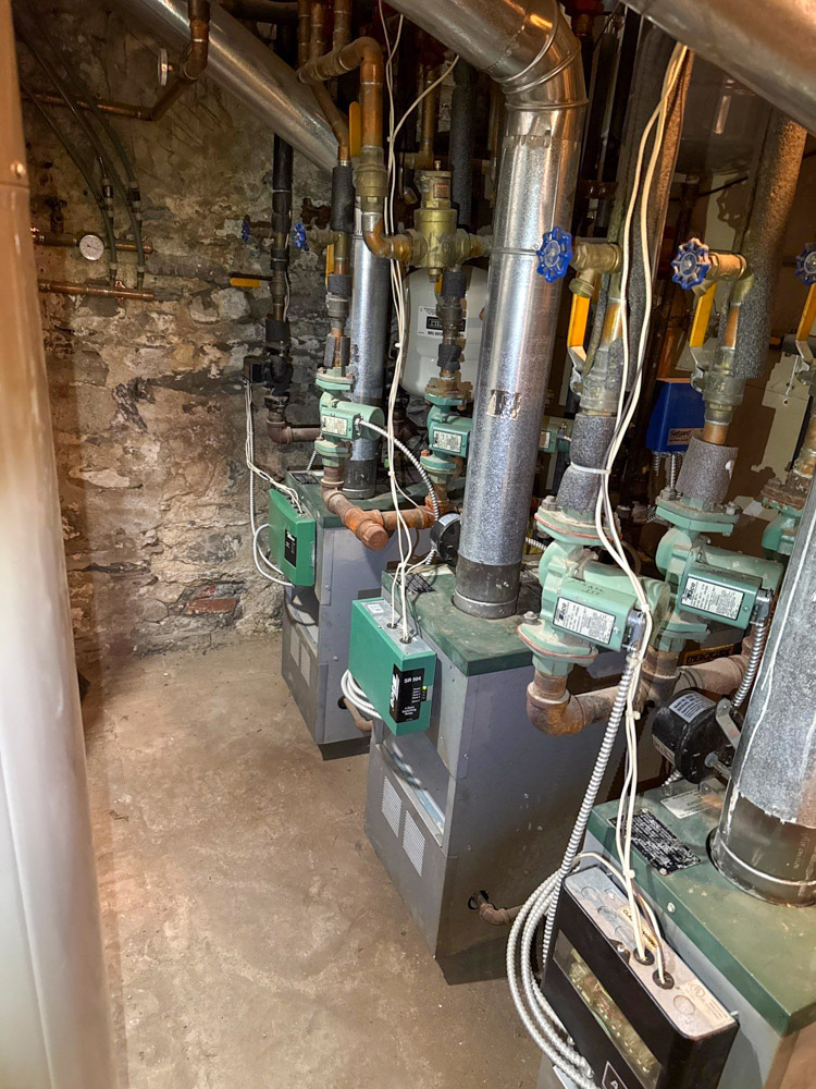 Clean, repaired boiler and furnace system in Beacon, NY after professional maintenance by Shelter Air.